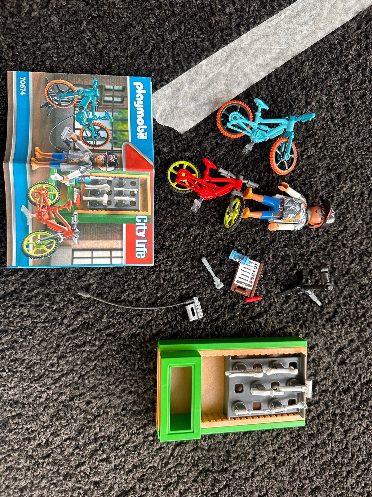 Playmobil E-bike werkplaats 70674 City Life, Complete set, Overige typen, Ophalen of Verzenden, Zo goed als nieuw