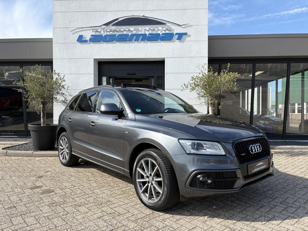 Audi Q5 2.0 TFSI Quattro Adrenalin Sport | S-Line | Trekhaak, Auto's, Gebruikt, 4 cilinders, Leder en Stof, 14 km/l