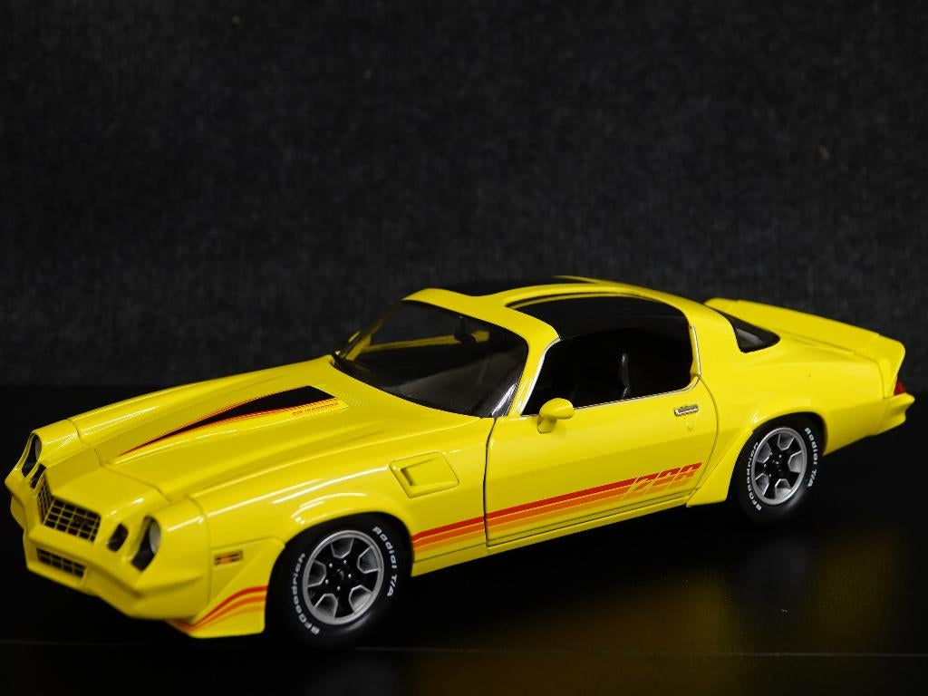 Greenlight 1:18 1980 Chevrolet Camaro Z28 T-Top geel, Overige merken, Auto, Onbekend, Nieuw