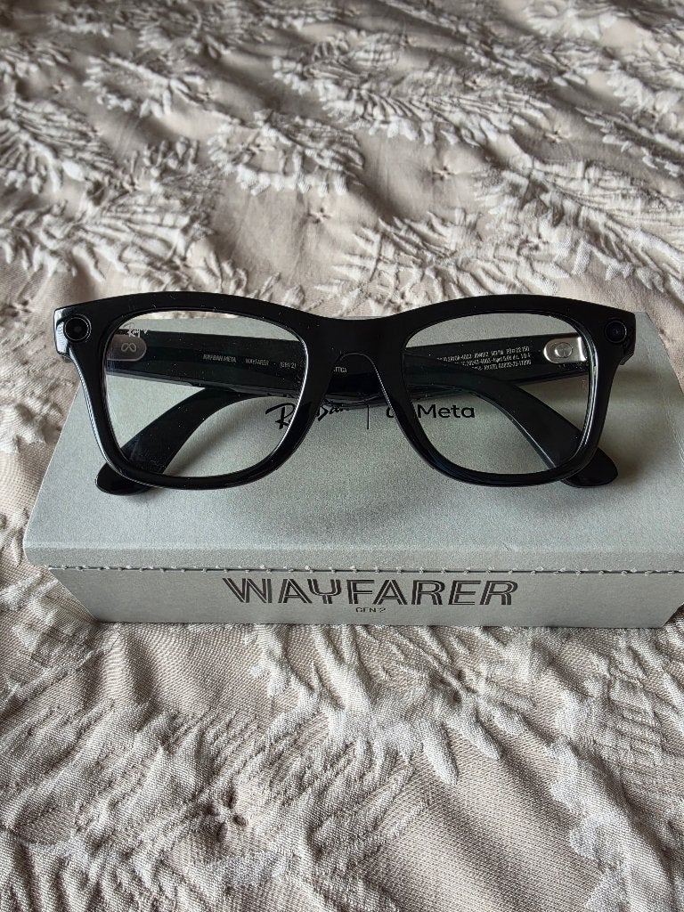 Meta Rayban Wayfarer (Gen 2), Ophalen of Verzenden, Zo goed als nieuw, Zwart, Ray-Ban