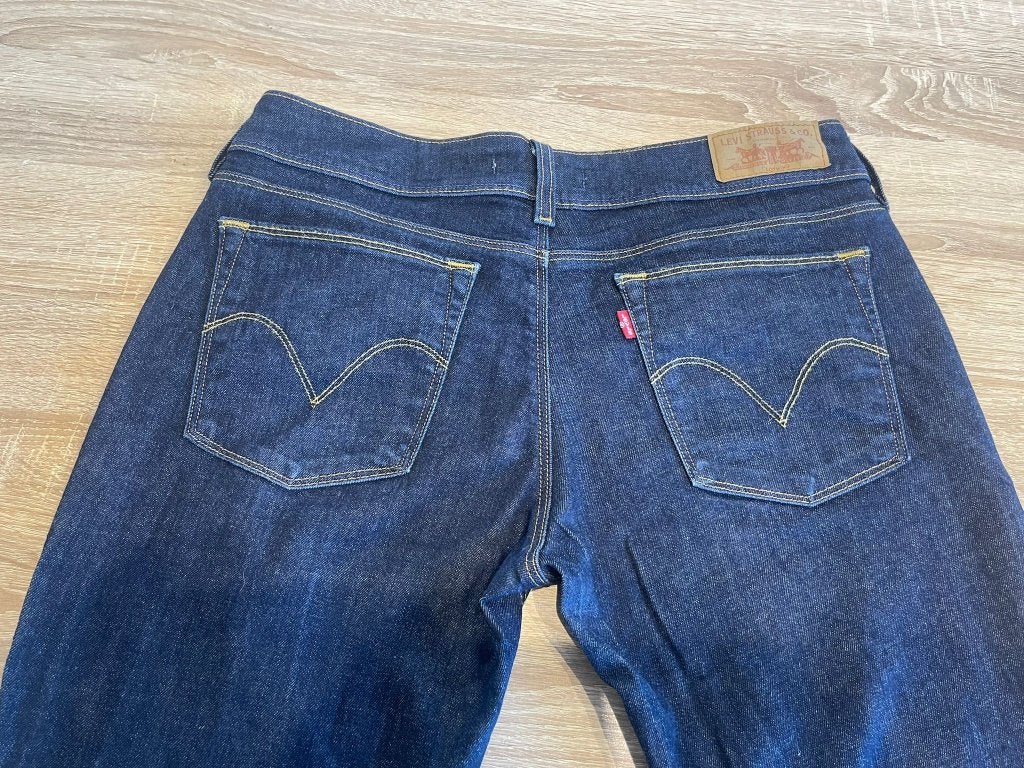 Levi's 571 Slim Fit Jeans W34/L34 – Donkerblauw – Topstaat, Levi@levi.com, Levi, Blauw, Ophalen of Verzenden