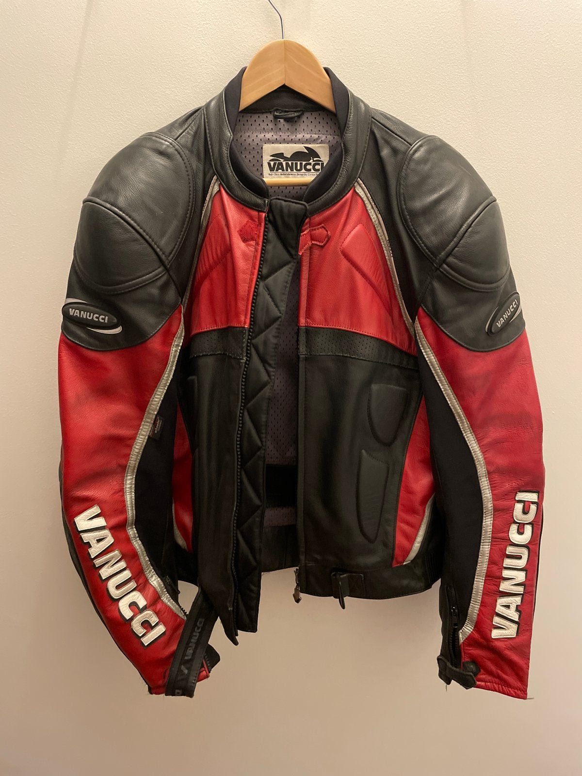 Vanucci leren motorjas maat 52, Ophalen, Tweedehands, Heren, Jas | leer