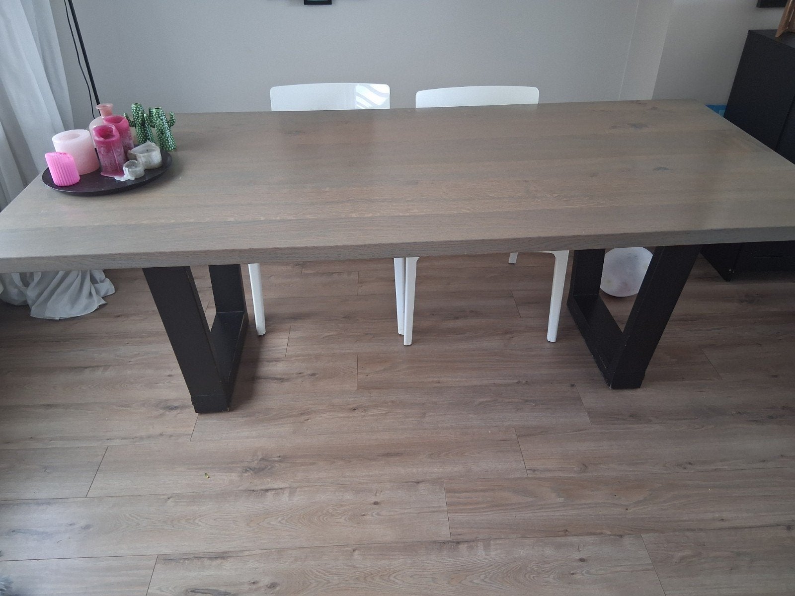 eettafel, Huis en Inrichting, Ophalen, Gebruikt, 200 cm of meer, 50 tot 100 cm