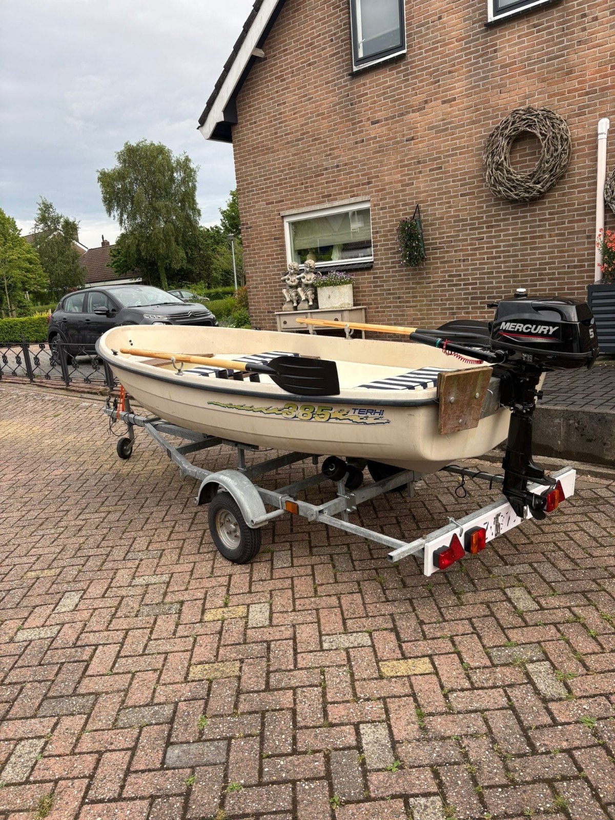 Super aanbieding! Terhi 385  sloep / Visboot  complete set, Watersport en Boten, Vis- en Consoleboten, Ophalen