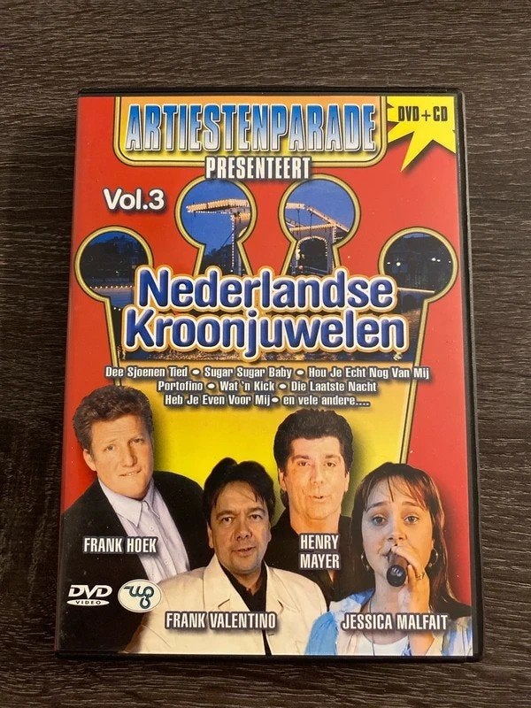 Nederlandse Kroonjuwelen Vol.3 - DVD + CD Artiestenparade, Gebruikt, Inclusief doosje, Album, Schlager
