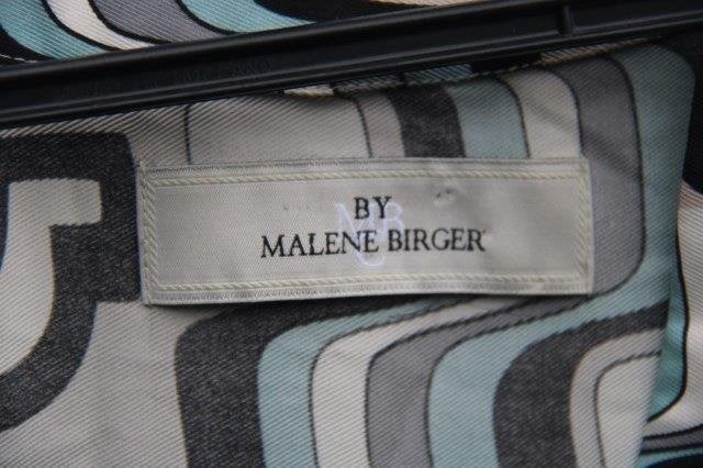 Jurk beige/ blauw/ zwart Malene Birger mt 34 Vaste prijs AAN, By malene Birger, Blauw, Ophalen of Verzenden, Zo goed als nieuw