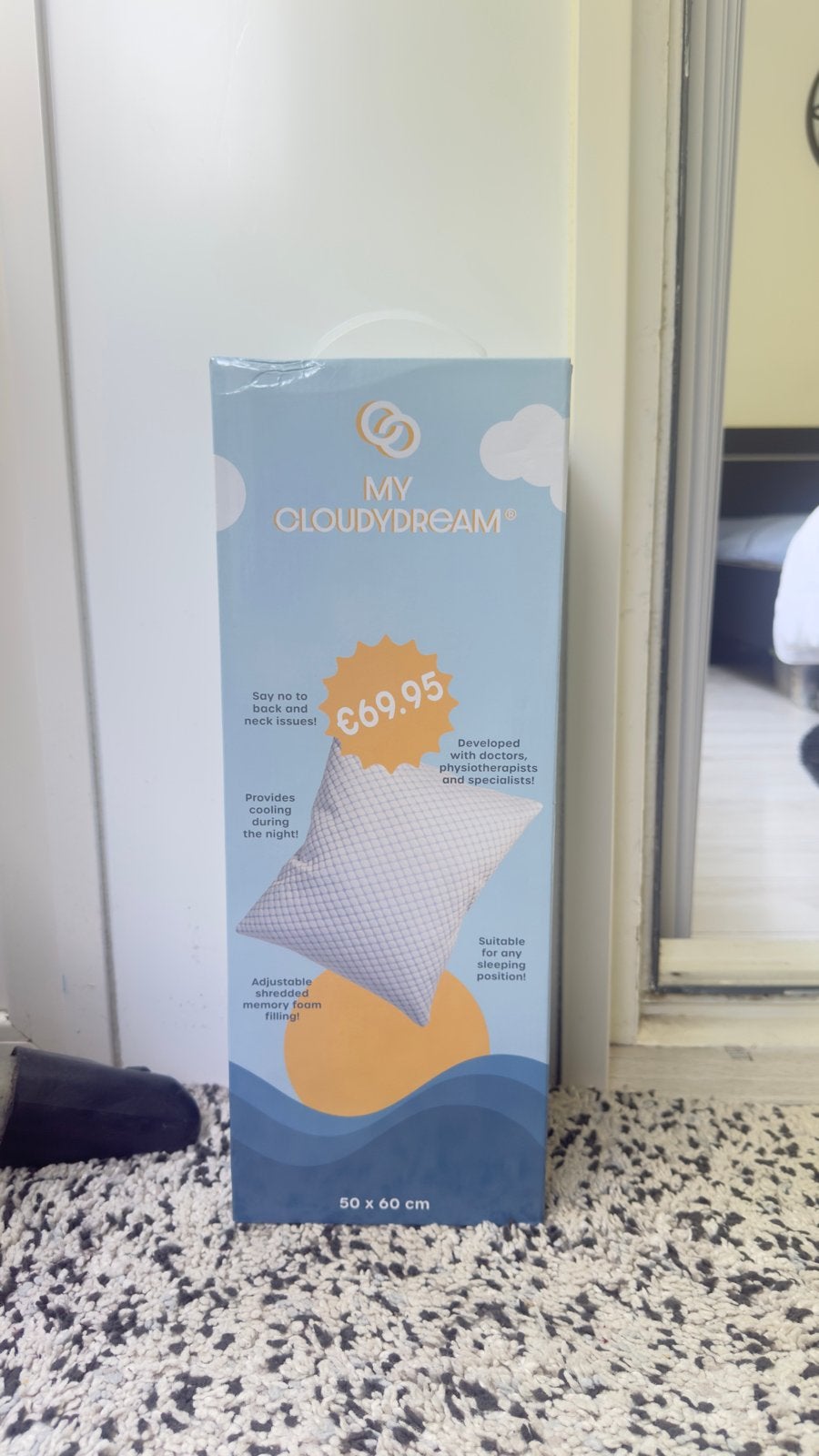 Cloudpillo nieuw in doos, Ophalen of Verzenden, Nieuw, Wit, Vierkant