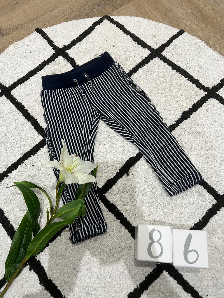 Heel goed blauw wit streep Dirkje legging broek 80 86 zomer, Broekje, Jongetje of Meisje, Dirkje, Ophalen of Verzenden