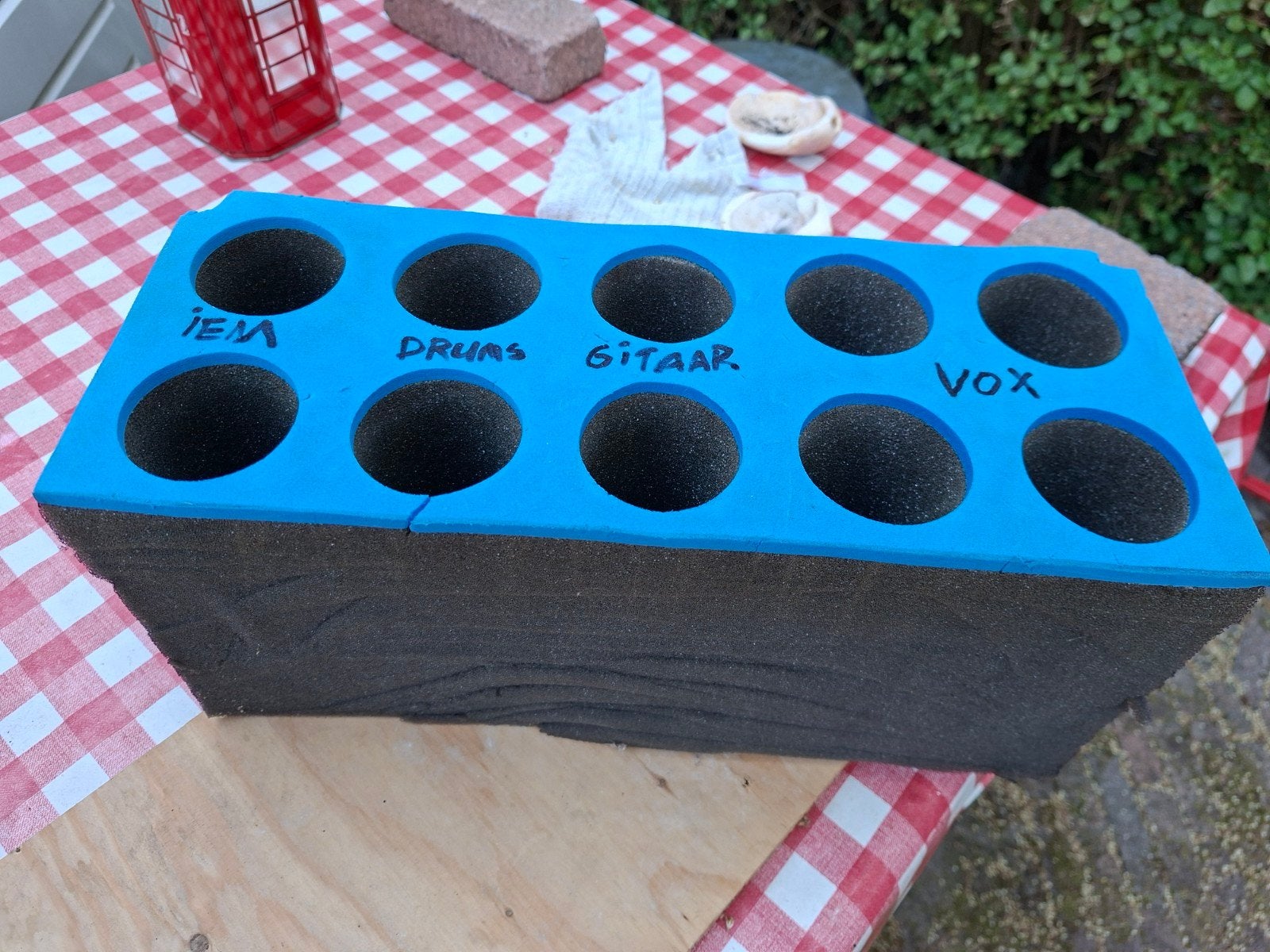 Foam insert voor 10 microfoons - gratis af te halen, Ophalen of Verzenden, Gebruikt, Overige typen