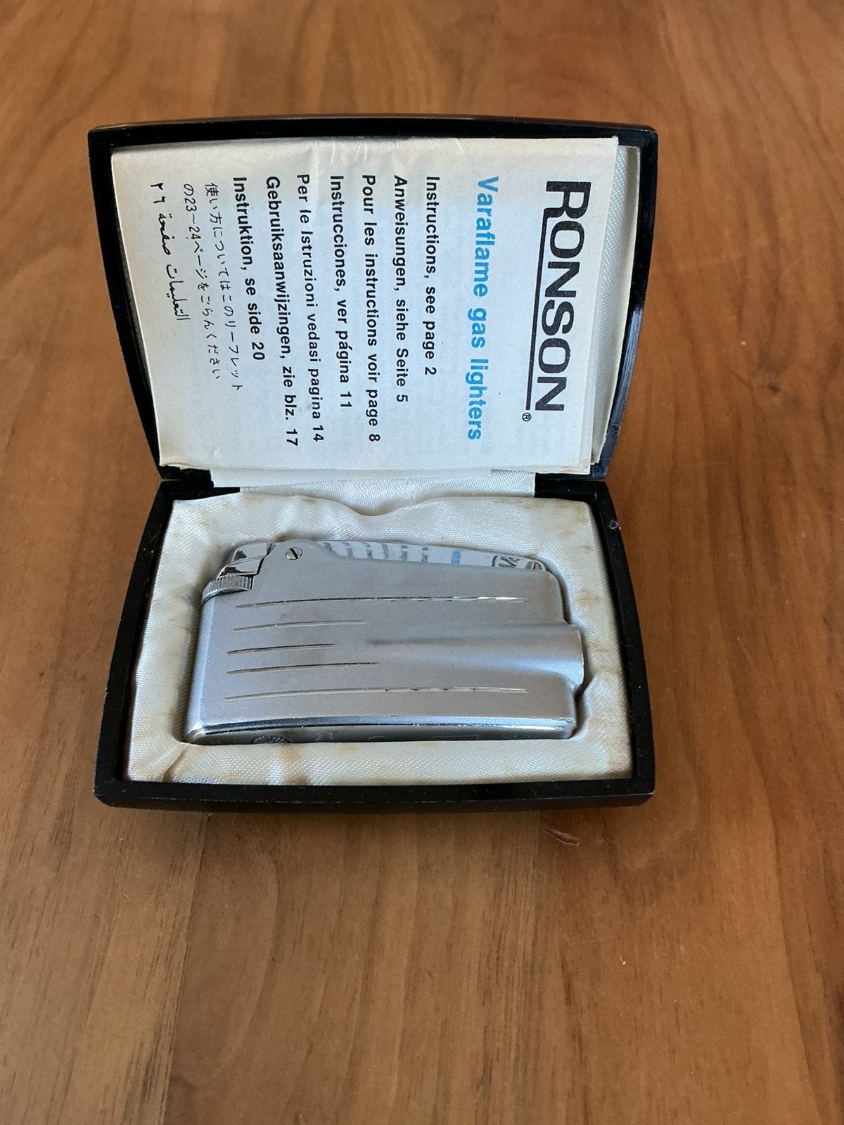 Nette Ronson Varaflame aansteker, met originele doos, Ophalen of Verzenden, Zo goed als nieuw