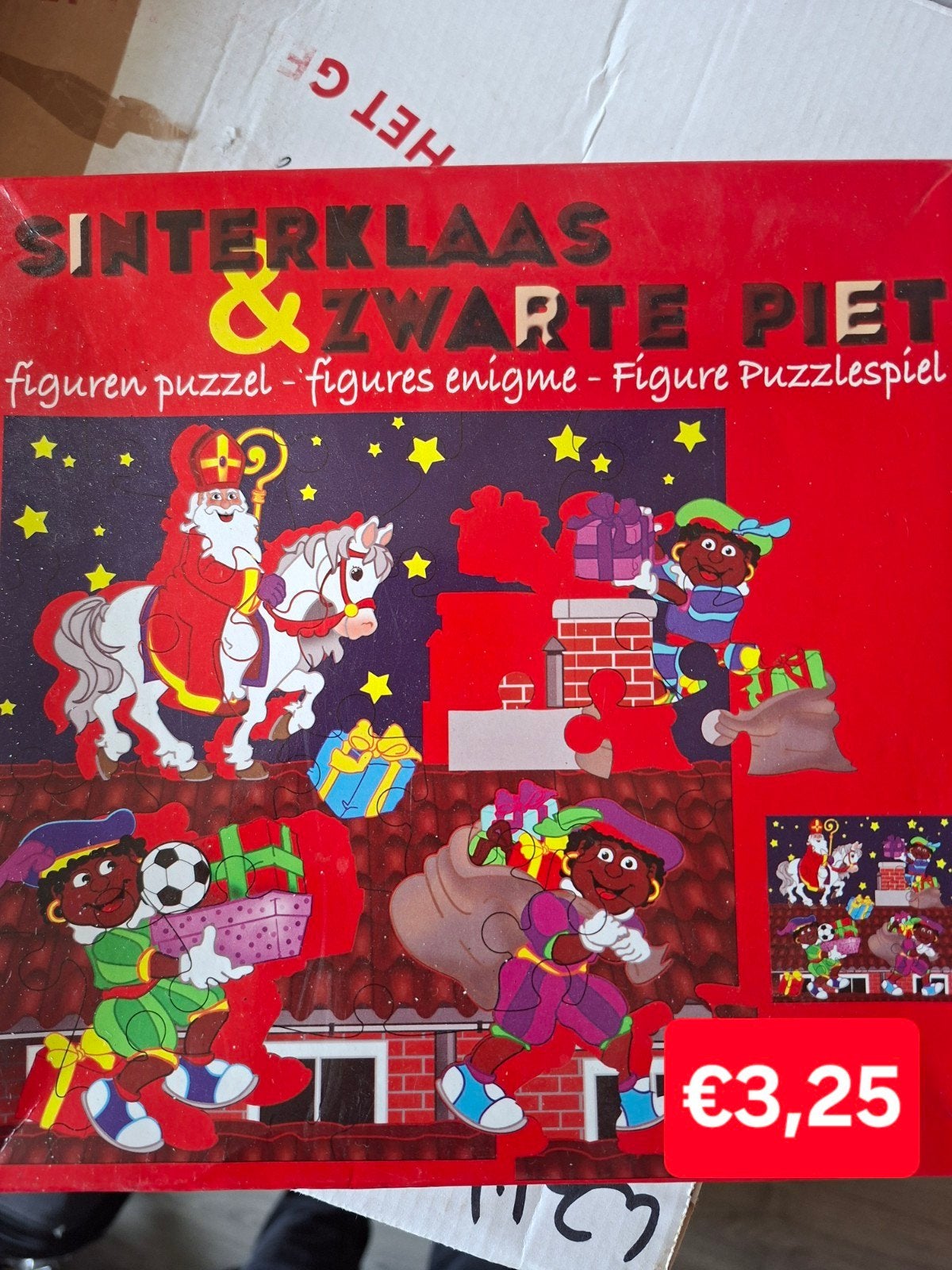 2 leuke Sinterklaas kinderpuzzels, Ophalen of Verzenden, Gebruikt, 2 tot 4 jaar