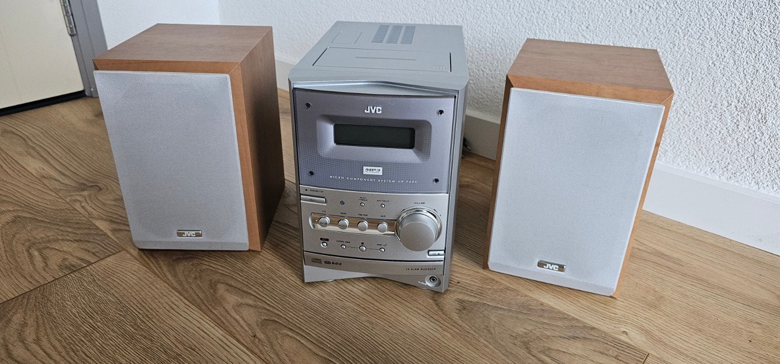 JVC Micro Audioset  met Speakers, Gebruikt, JVC, Microset, Cassettedeck