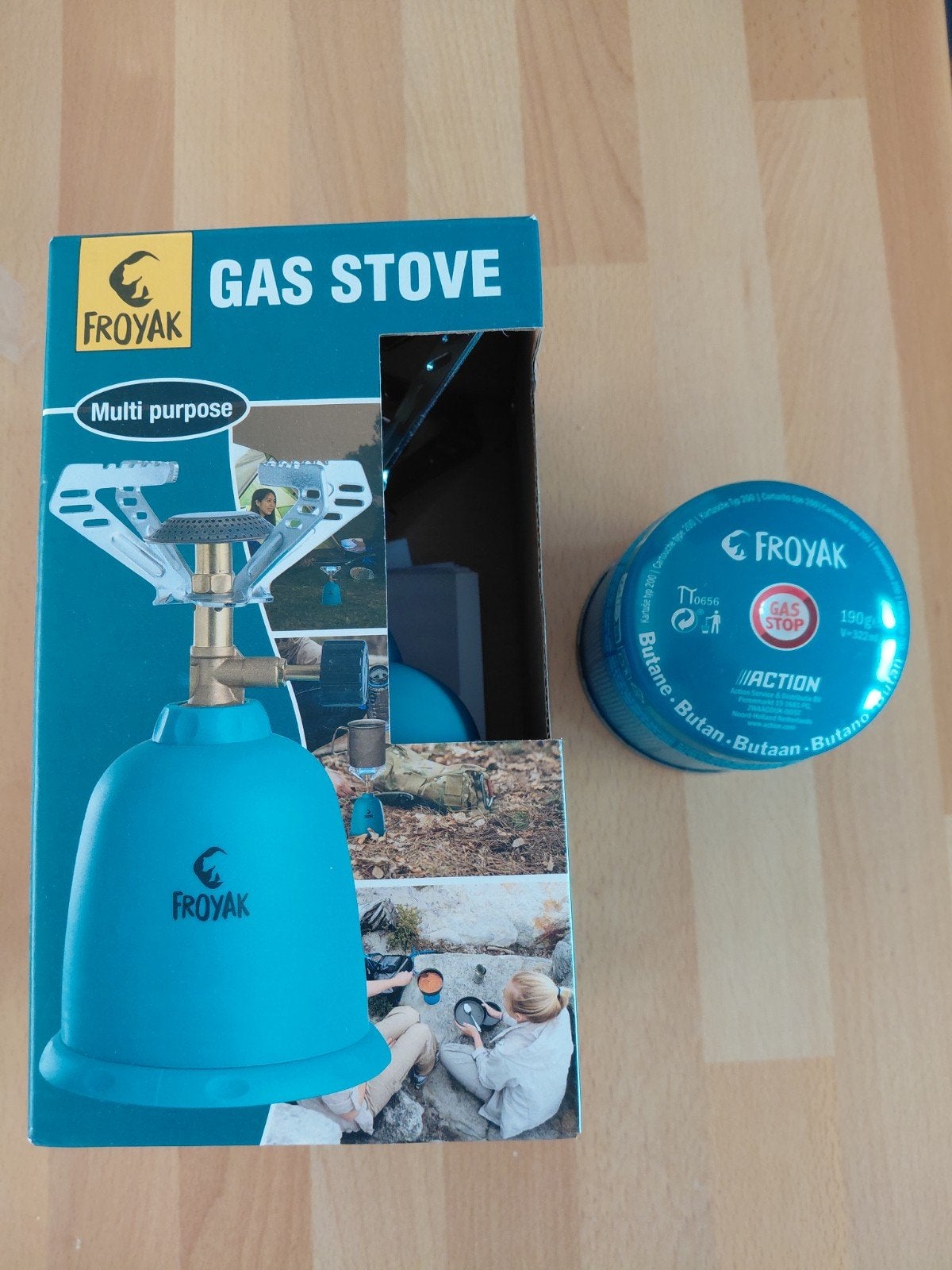 camping kookplaatje met gaspatroon, Ophalen, Zo goed als nieuw