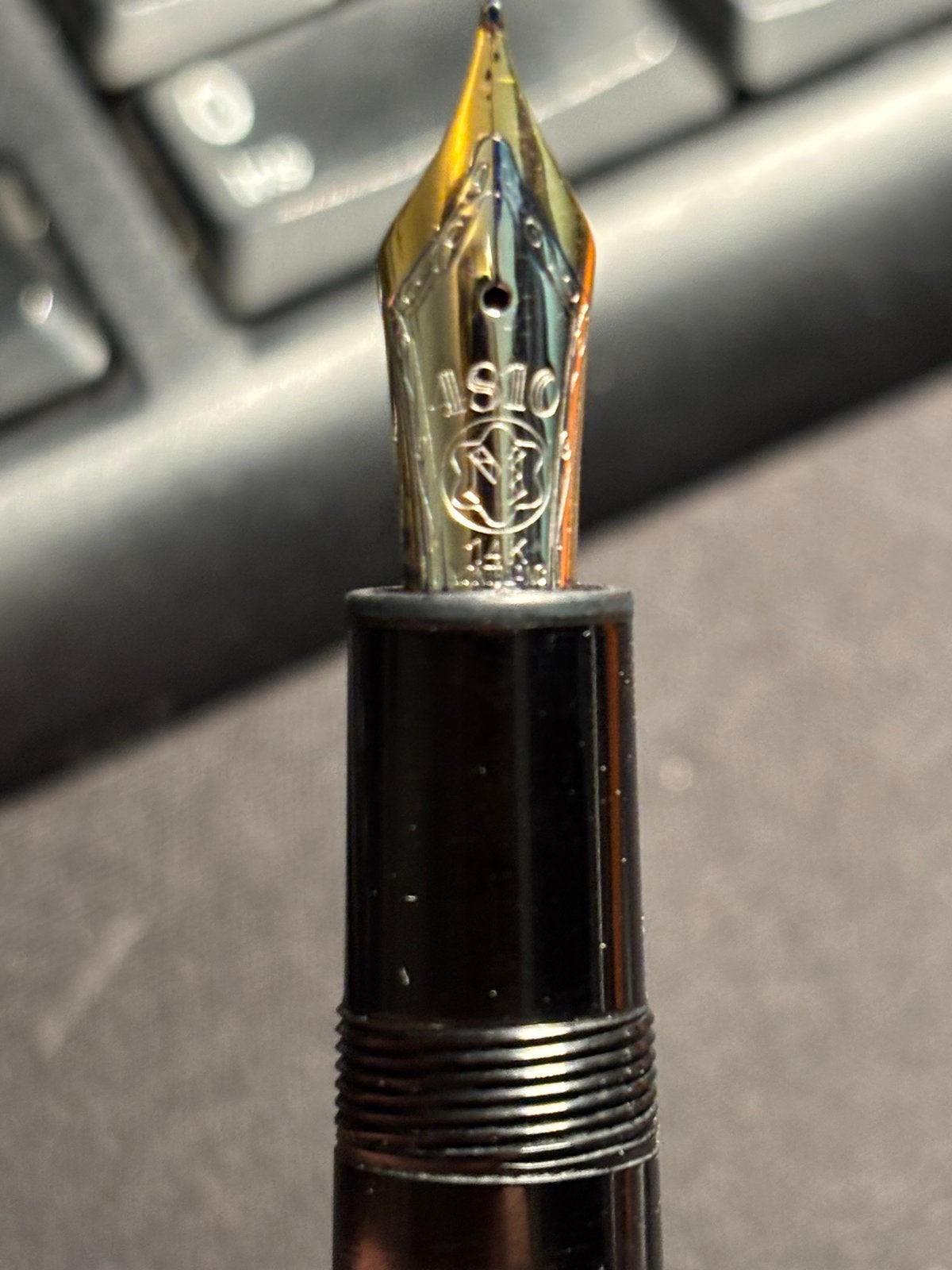 Montblanc Meisterstück 144 Classique vulpen – met etui, Ophalen of Verzenden, Gebruikt