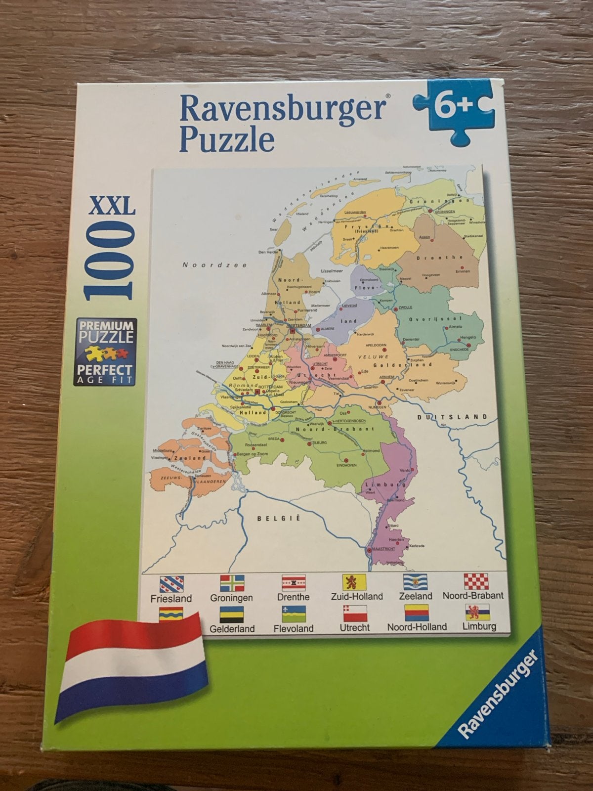 Ravensburger XXL 100 stukjes Nederland kaart puzzel, Ophalen, Gebruikt, 6 jaar of ouder