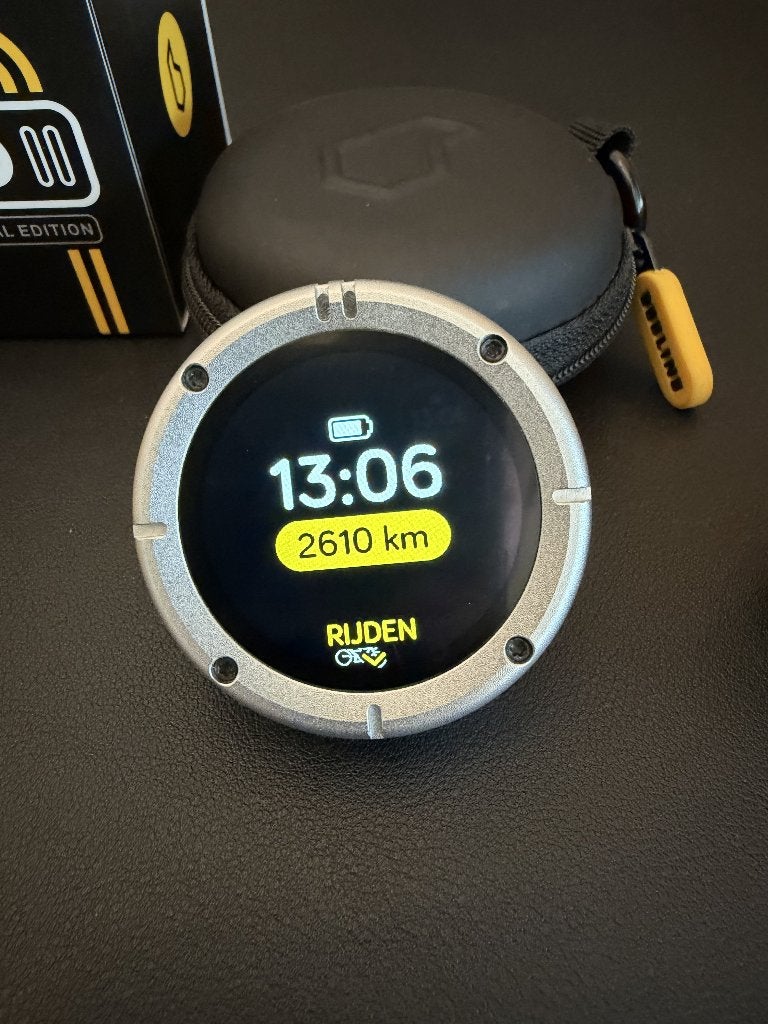 Beeline Moto II zilver grijs incl. case en spiegelmount, Ophalen of Verzenden, Zo goed als nieuw