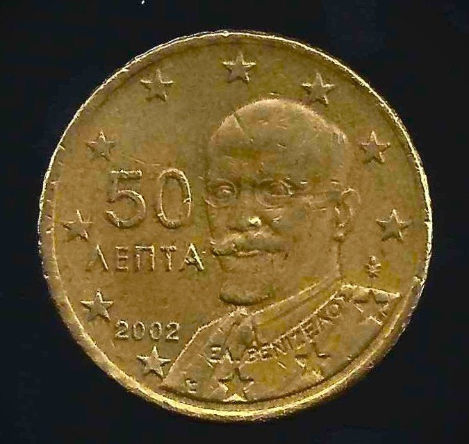 50 eurocent Griekenland 2002 - gecirculeerd - mooi, Postzegels en Munten, Munten | Europa | Euromunten, Ophalen of Verzenden, Griekenland