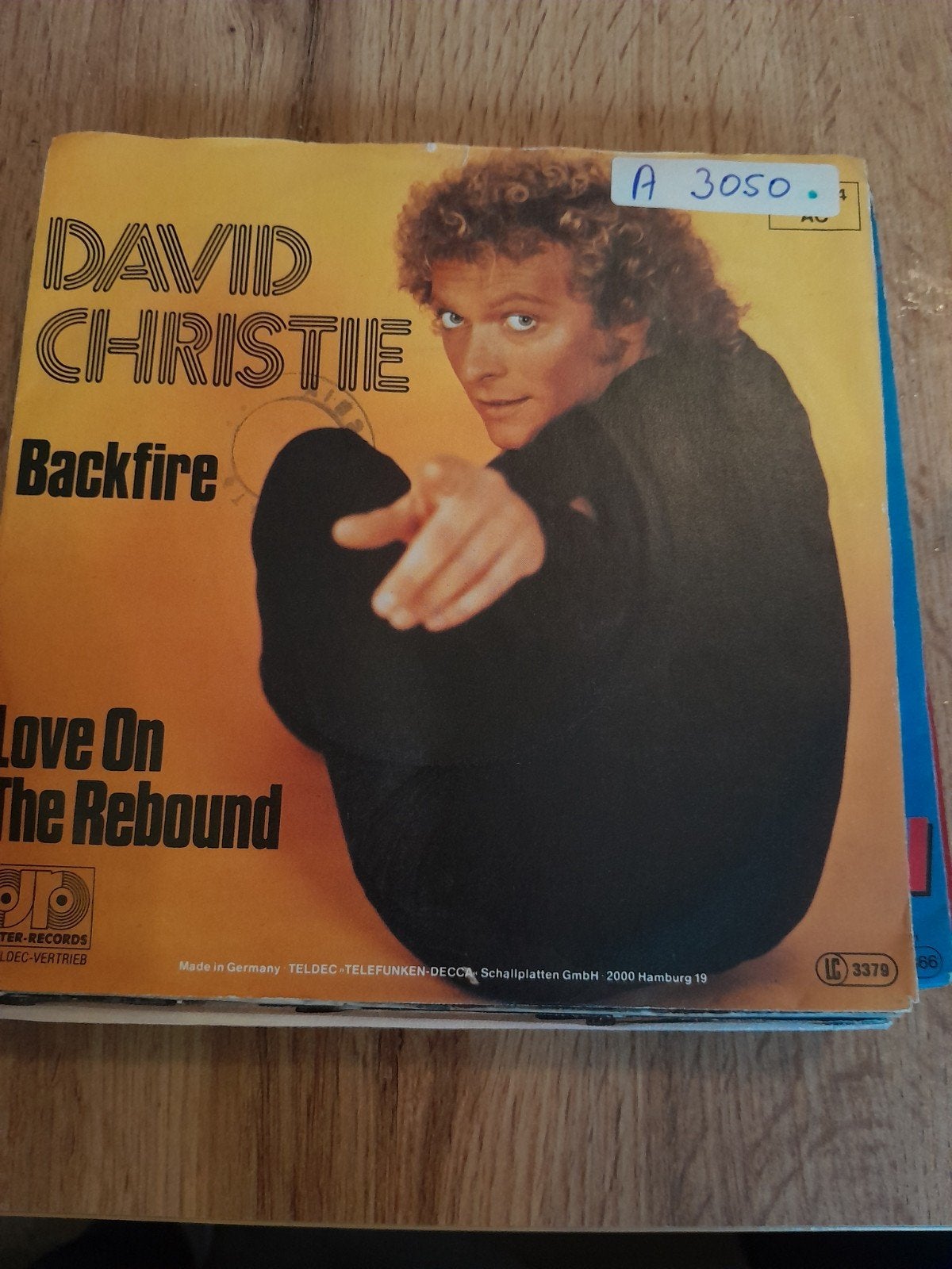 david christie 7inch backfire, Ophalen of Verzenden, Zo goed als nieuw, Pop