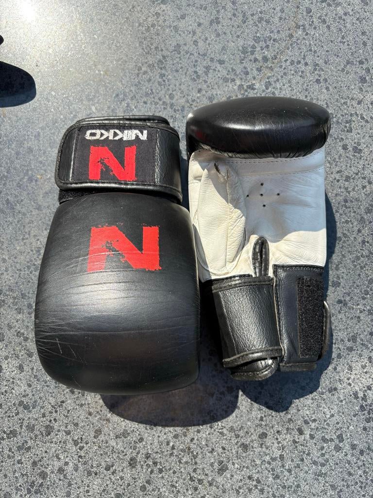 Nikko Bokshandschoenen - Zwart/Wit, Maat XS of kleiner, Ophalen of Verzenden, Zo goed als nieuw, Overige