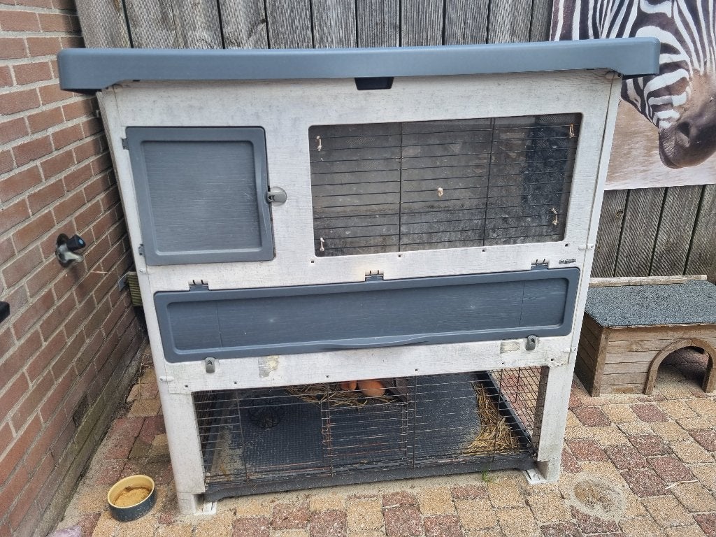 Ferplast konijnenhok, Dieren en Toebehoren, Knaagdieren en Konijnen | Hokken en Kooien, Ophalen, 90 cm of meer, Konijn, Hok