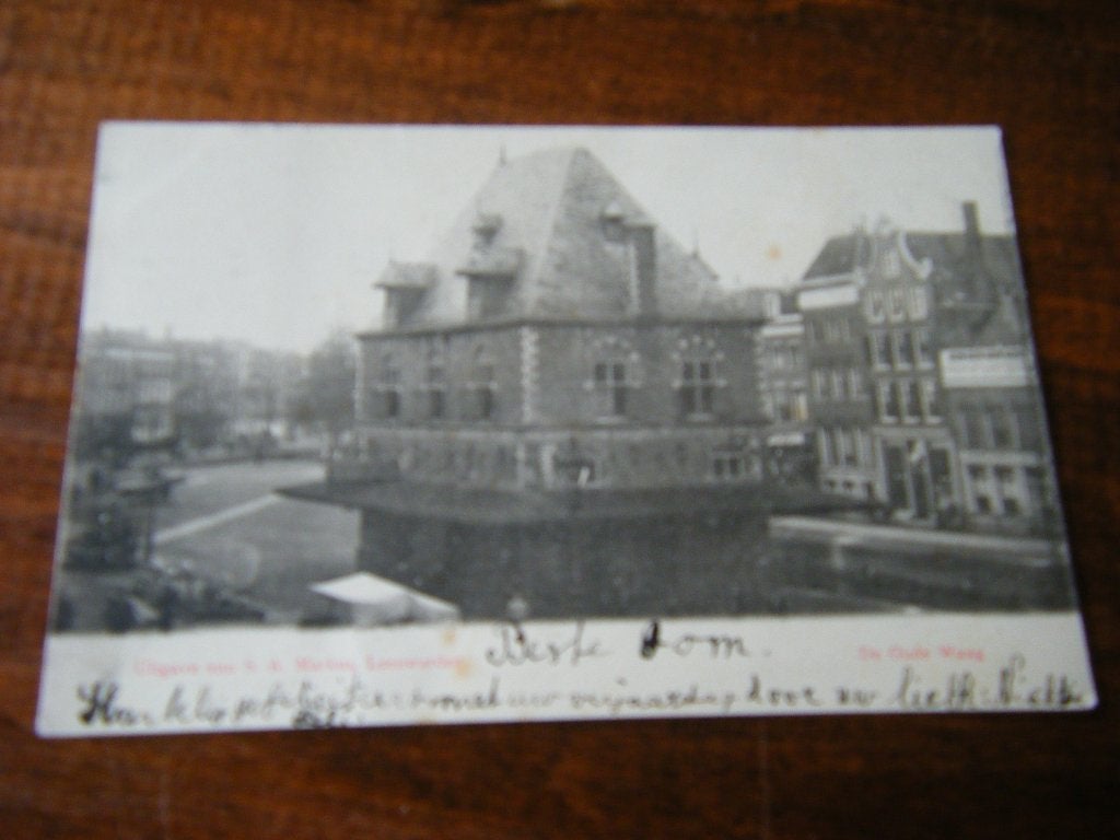 V41 - Leeuwarden - Oude Waag - 1902 - Mooi/Oud, Ophalen of Verzenden, Voor 1920, Friesland