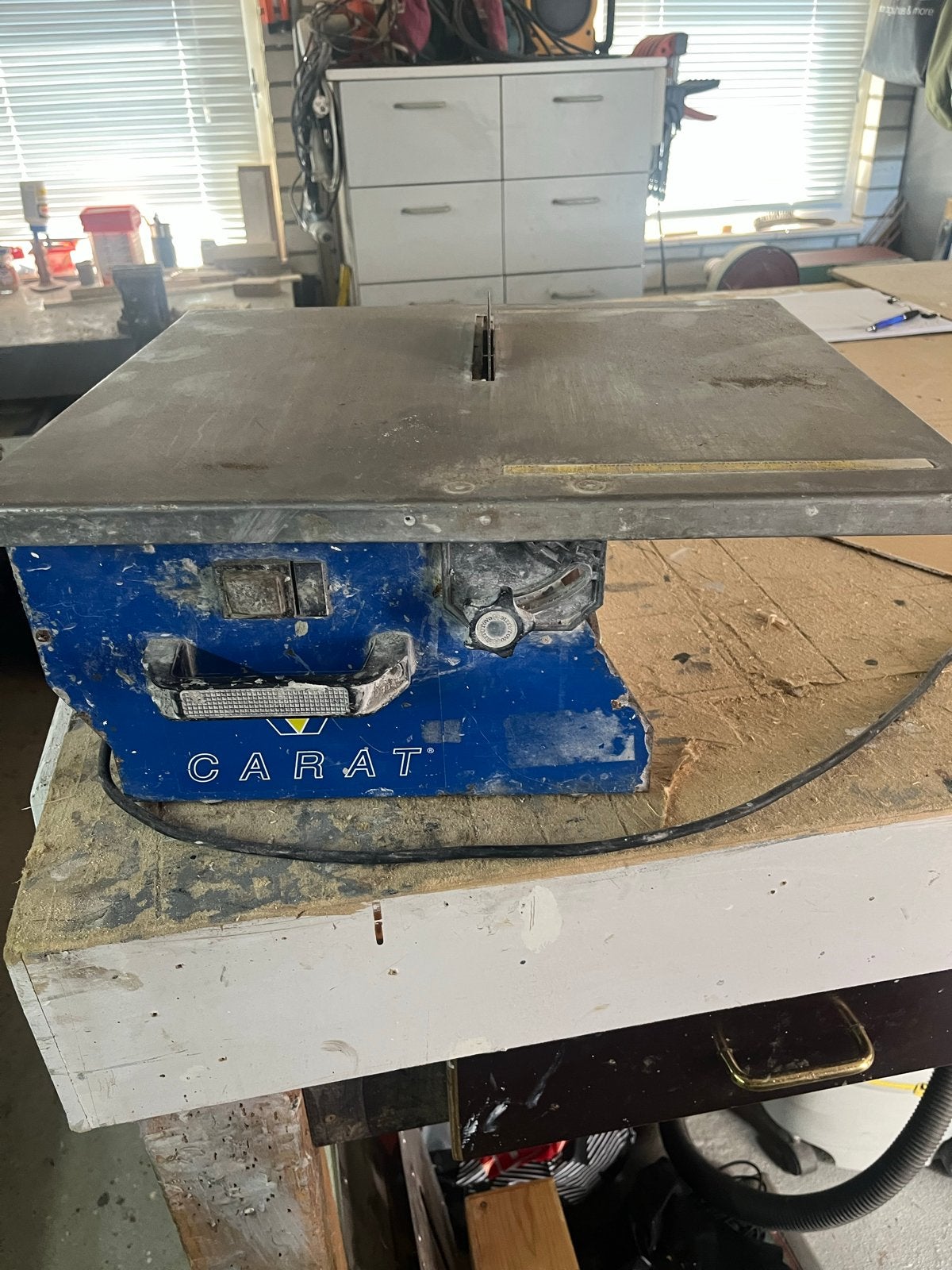 Carat Tegelslijpmachine - BU180 - 0.55kW, Doe-het-zelf en Verbouw, Ophalen, Gebruikt, 70 mm of meer, Overige typen