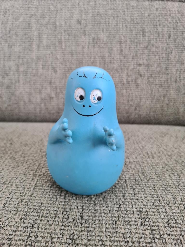 Barbapapa vintage 1976 poppetje plastic blauw, Gebruikt, Ophalen of Verzenden, Nvt, Nvt
