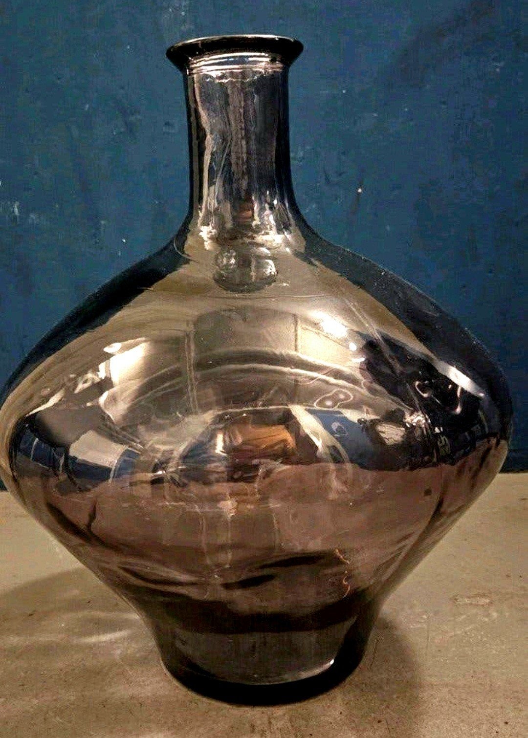 Grote glazen vaas/fles - Decoratieve blikvanger, Ophalen