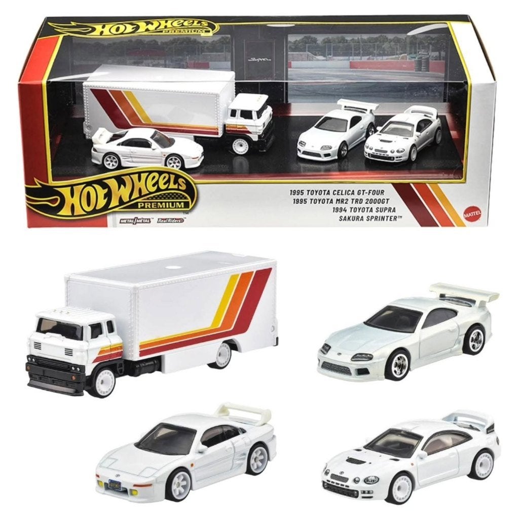 Hot Wheels Premium Diorama 4-Pack Toyota Supra Celica MR2, Ophalen of Verzenden, Nieuw