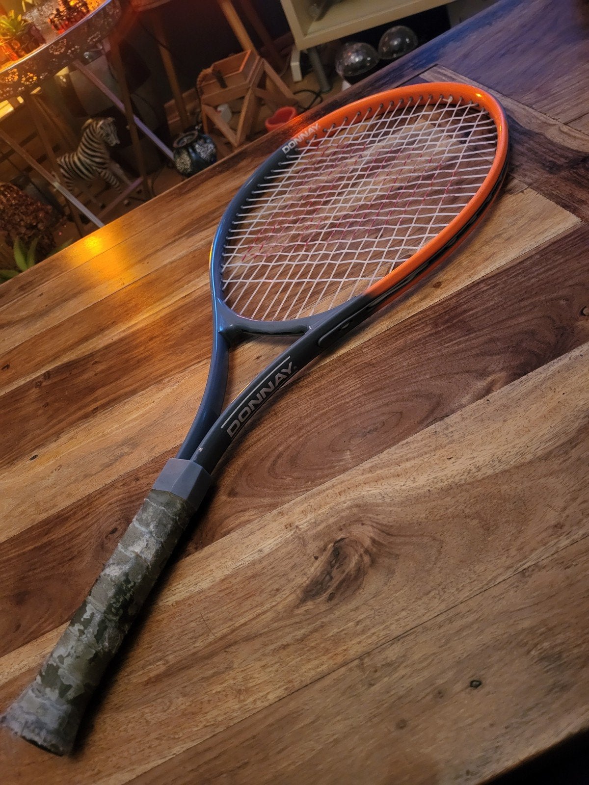 Vintage Donnay Agassi Comp Jr Tennisracket Jaren '90 Collect, Sport en Fitness, Overige merken, Gebruikt, Ophalen of Verzenden