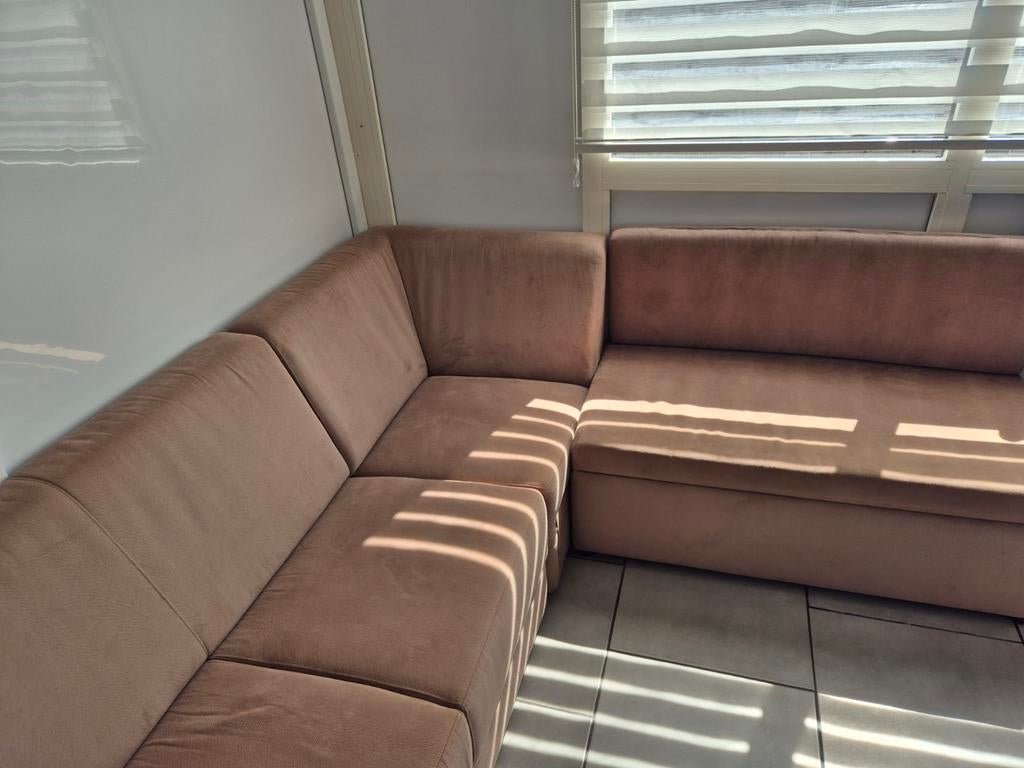 Comfortabele hoekbank - 285x120cm, Ophalen of Verzenden, Gebruikt, Stof, Modern, Comfortabel