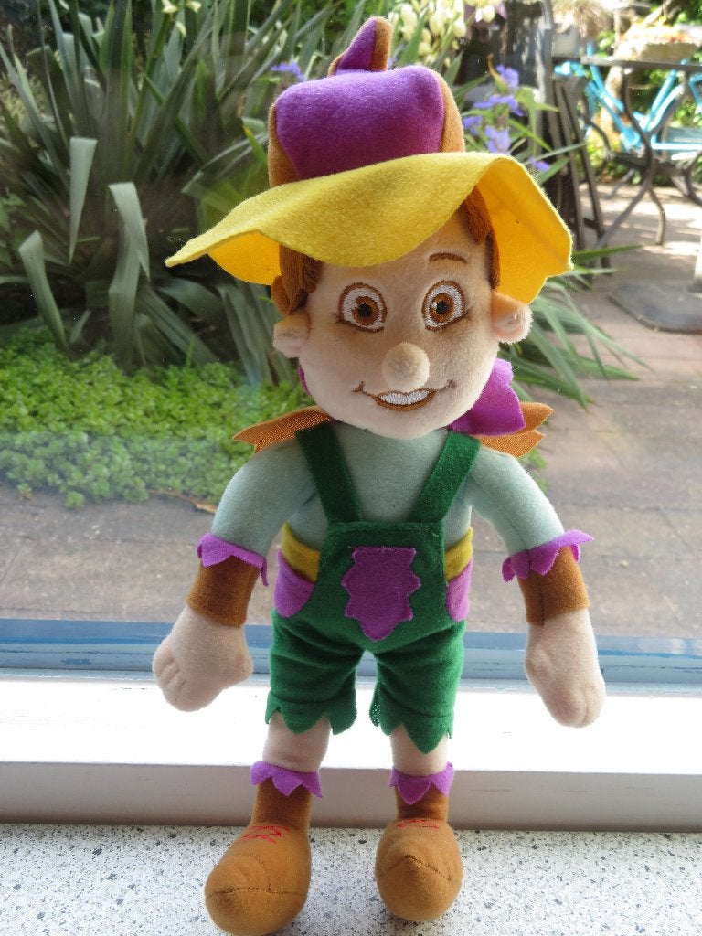 Zachte pop in tuinbroek Mascotte van De Heldense Bossen, Overige typen, Ophalen of Verzenden, Middelgroot (20 tot 80 cm), Meerkleurig