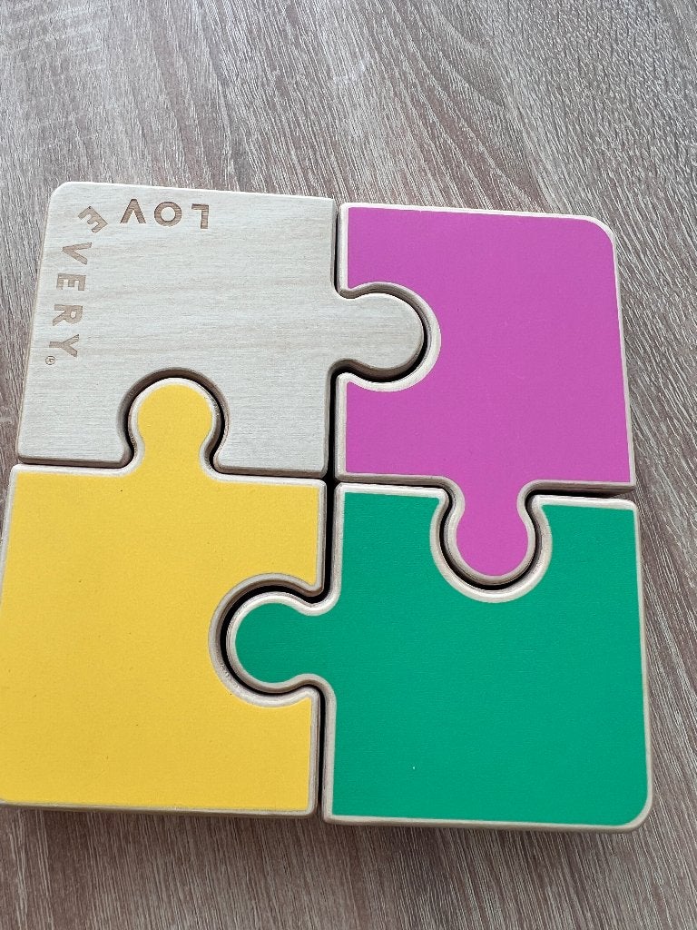 Lovevery houten puzzel – grote puzzelstukken, Kinderen en Baby's, Speelgoed | Educatief en Creatief, Ophalen of Verzenden, Gebruikt