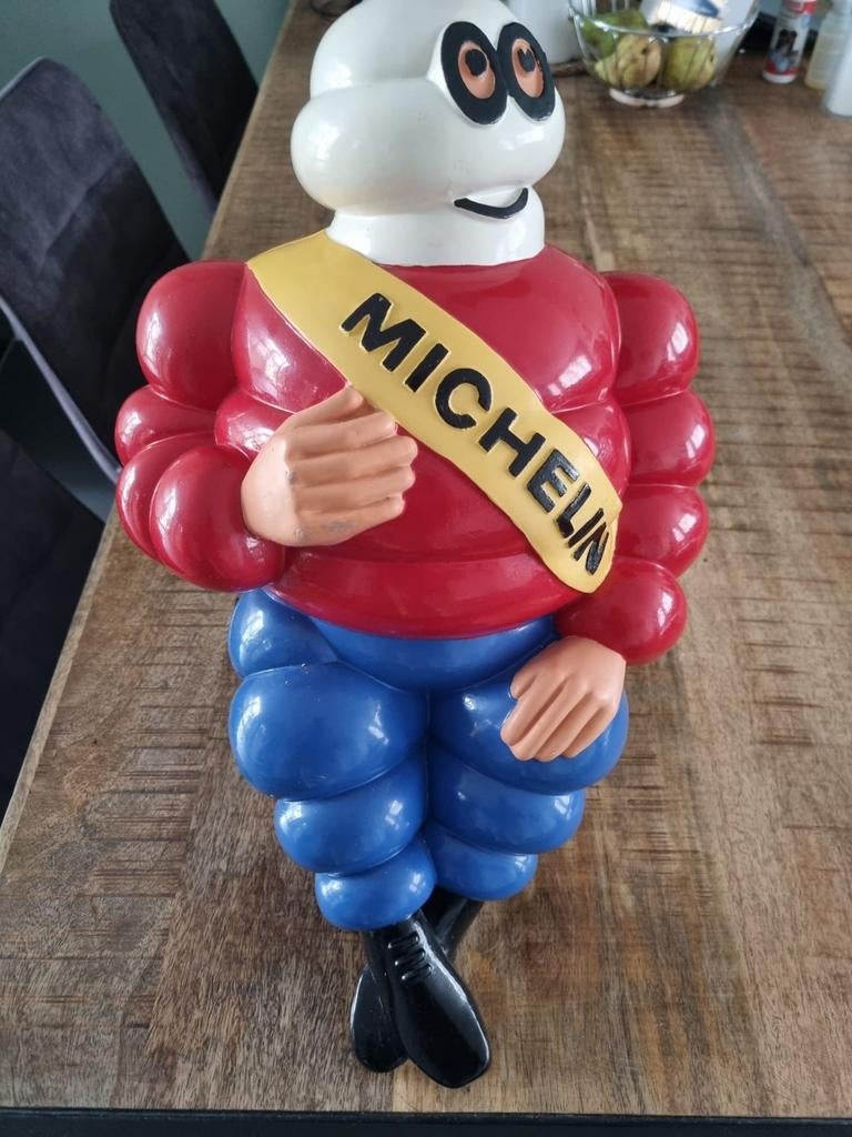 Vintage Michelin Bibendum Beeld - Uniek Verzamelaarsitem, Ophalen of Verzenden, Gebruikt, Reclamebord