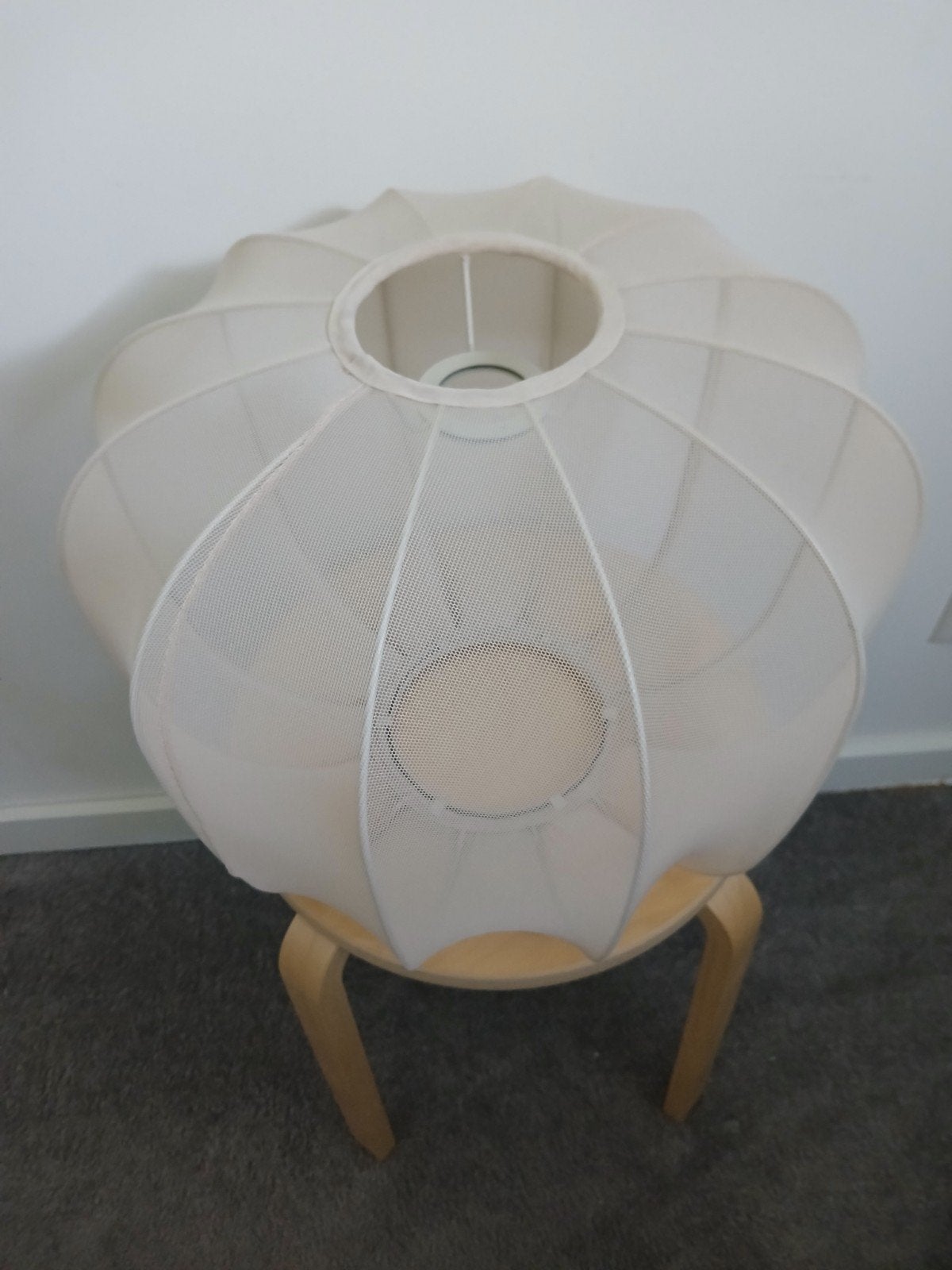 Light&Living Plumeria (hang)lampenkap, Beige, 30 cm, Zo goed als nieuw, Overige materialen