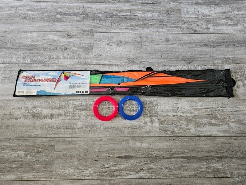 % Delta stuntvlieger 160 x 80 cm stunt kite vlieger, Ophalen, Gebruikt, Tweelijns, Vlieger