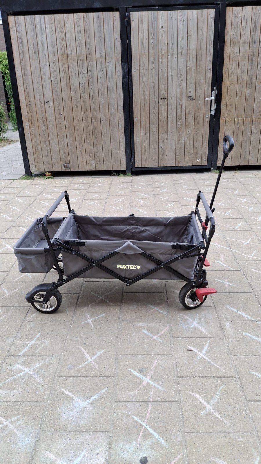 Fuxtec bolderkar met regenhoes en dakje, Caravans en Kamperen, Bolderkarren, Ophalen of Verzenden