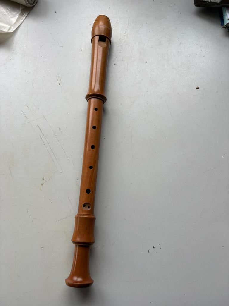 (Z)Vintage houten blokfluit AURA Made in Holland – met doos, Muziek en Instrumenten, Blaasinstrumenten | Blokfluiten, Verzenden
