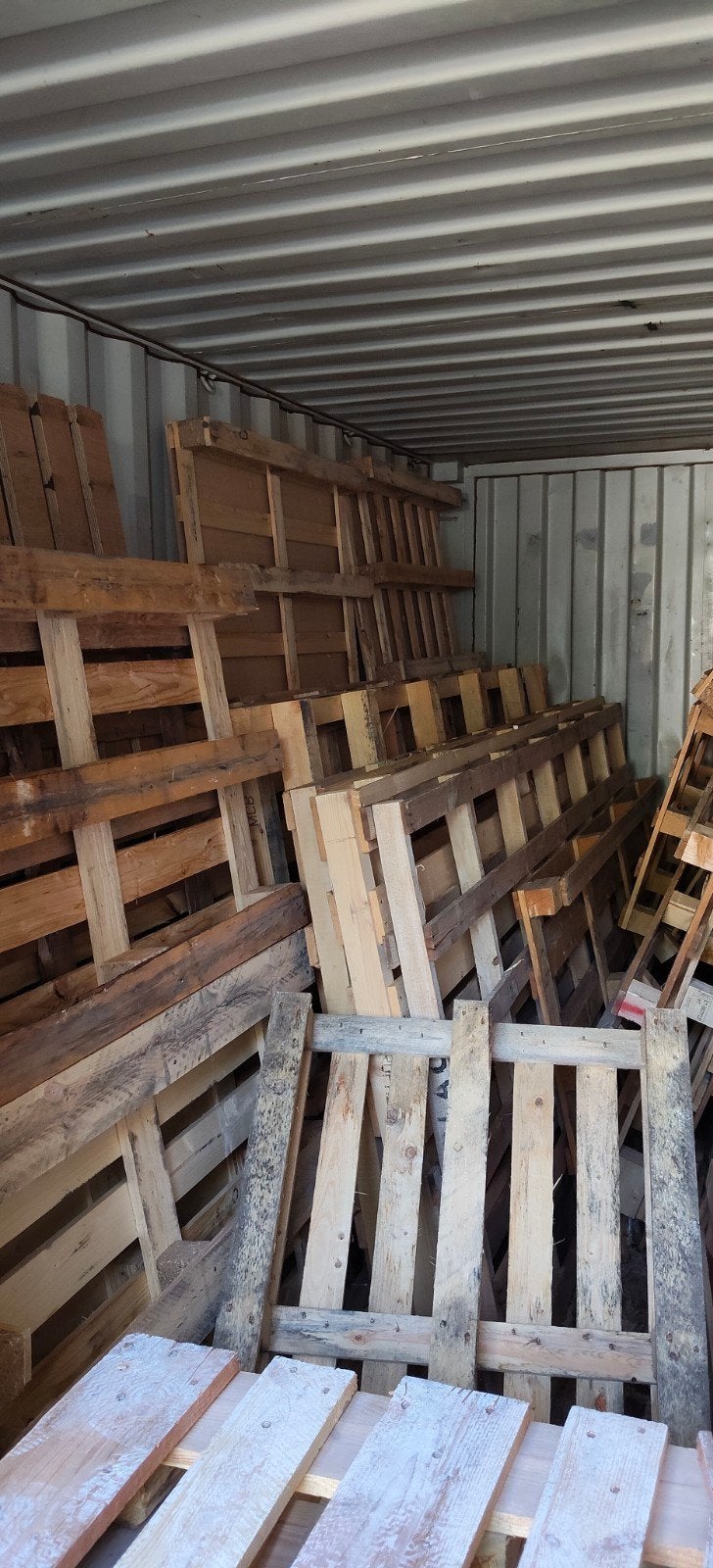 Grote partij pallets, Ophalen, 50 mm of meer, Pallet, Minder dan 200 cm