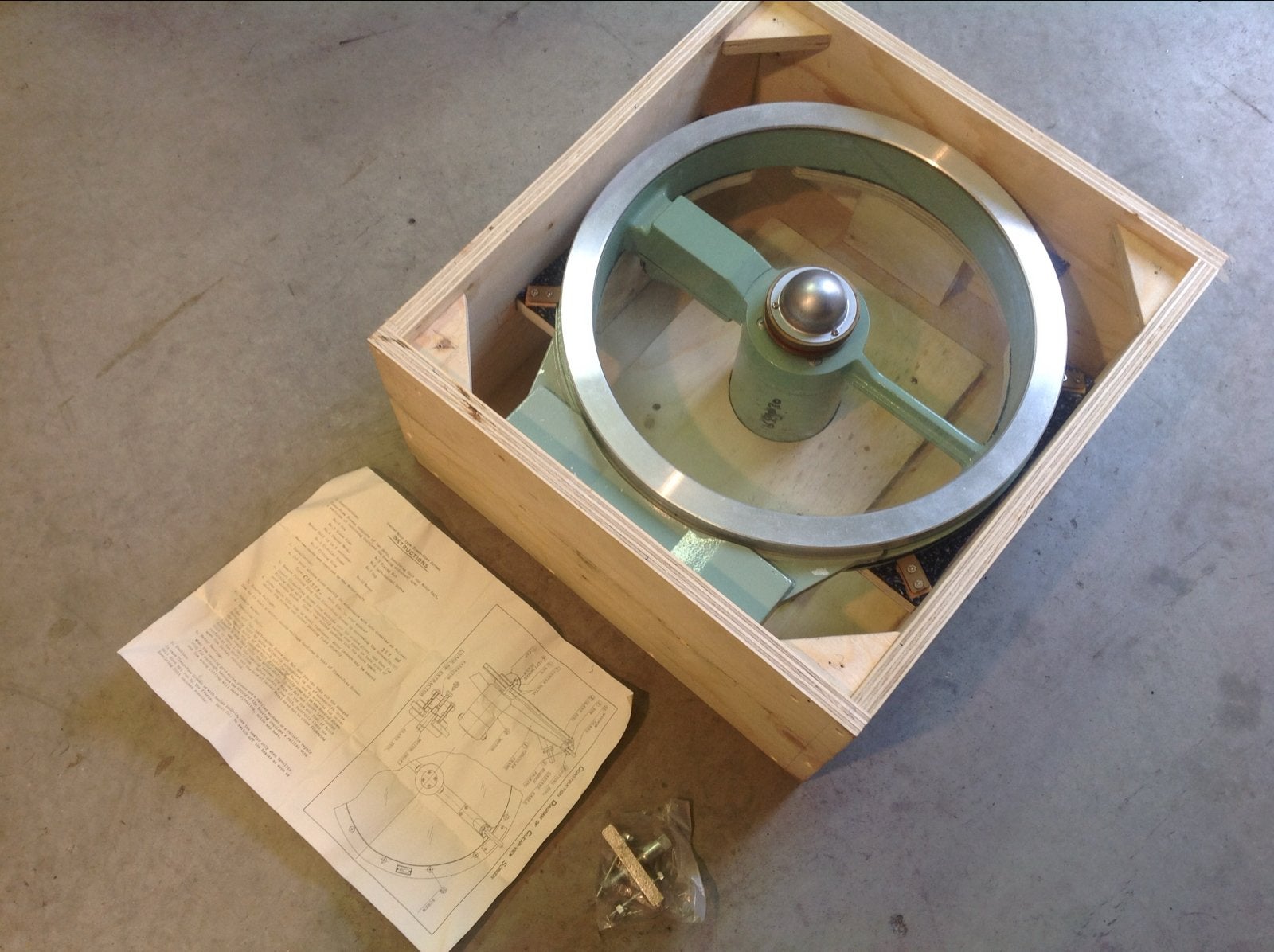 Slingerruit voor groot schip, Ophalen, Nieuw
