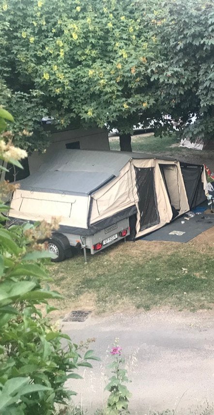 Tenttrailer Campooz Lazy Jack 2017 ( easy load), Caravans en Kamperen, Tenten, Ophalen, Tot en met 6