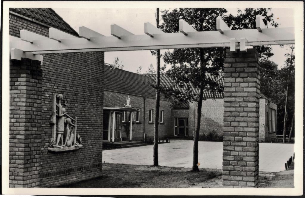 Veldhoven, Koningshof, U.L.O.-School., Ophalen of Verzenden, 1940 tot 1960, Ongelopen, Noord-Brabant