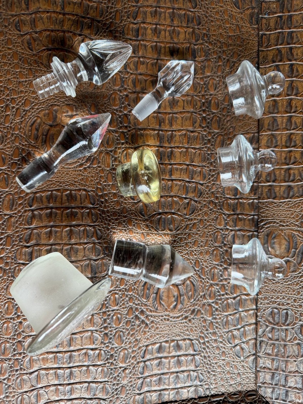 Diverse set van glazen stoppers en doppen, Antiek en Kunst, Ophalen of Verzenden