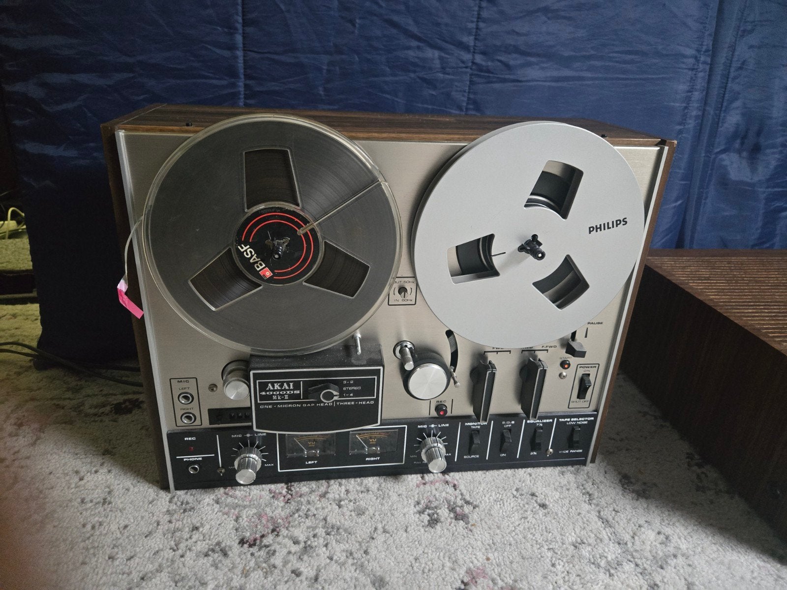Akai 4000ds MK2 Bandrecorder met banden, Audio, Tv en Foto, Ophalen, Bandrecorder, Met banden