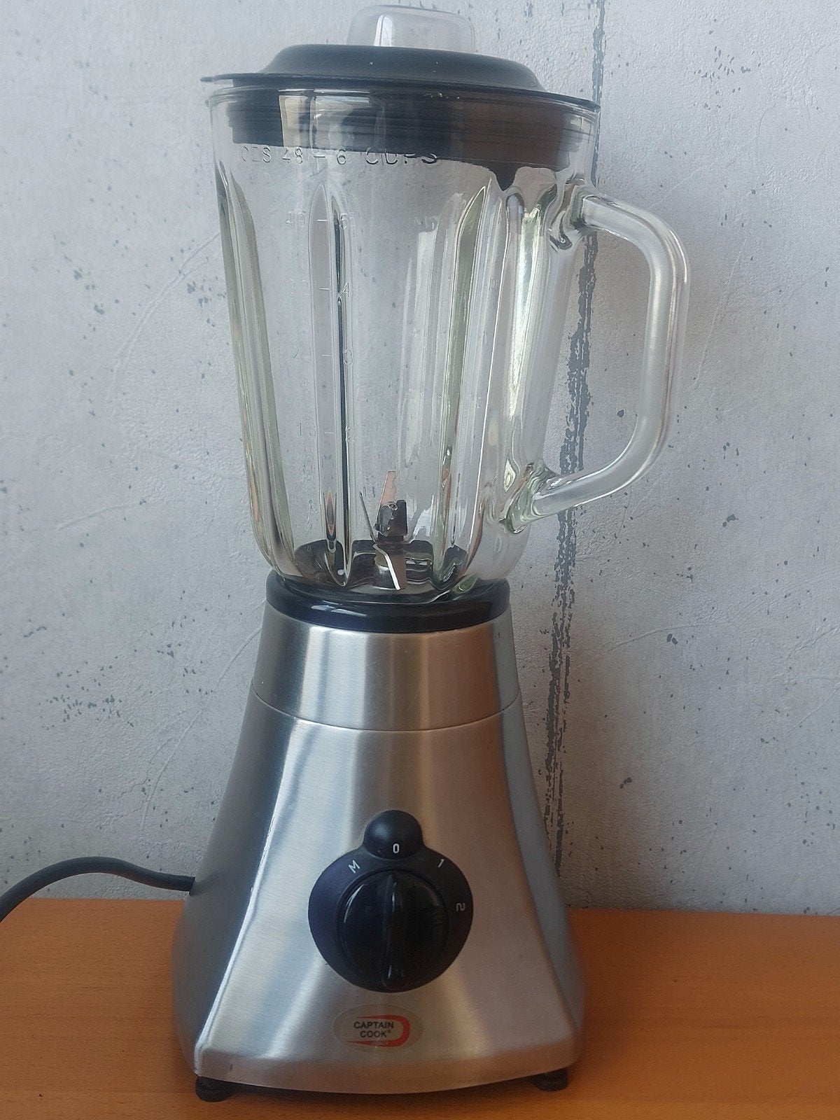 Captain Cook Blender - 500W - RVS met glazen kan, Ophalen of Verzenden
