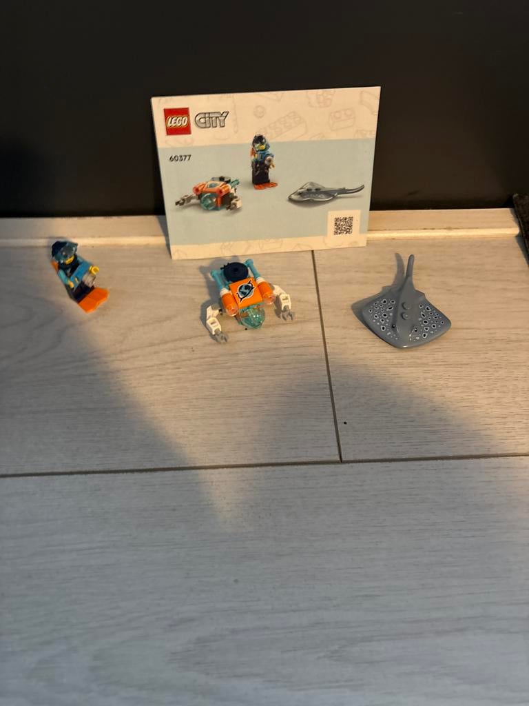 Lego City Oceaan Mini-onderzeeër 60377, Kinderen en Baby's, Speelgoed | Duplo en Lego, Zo goed als nieuw, Lego, Complete set, Compleet