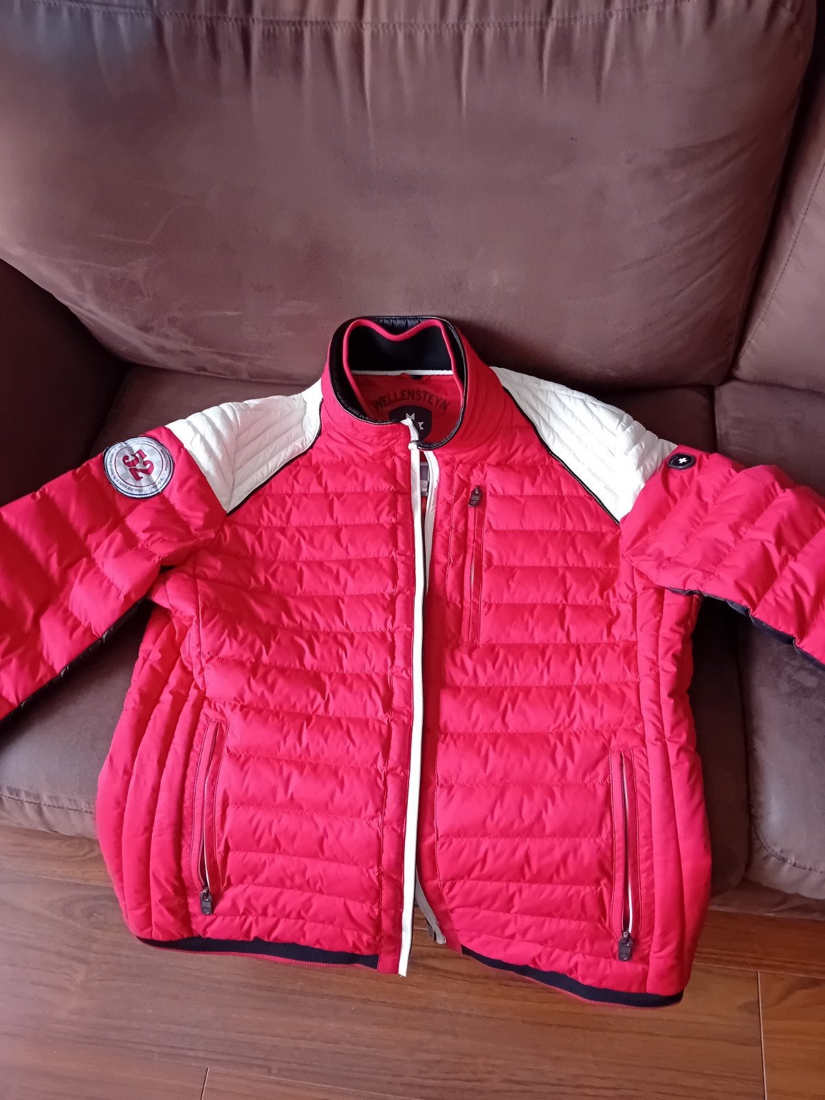 Wellensteyn Jas Rood/Wit/Zwart Maat XL, Ophalen of Verzenden