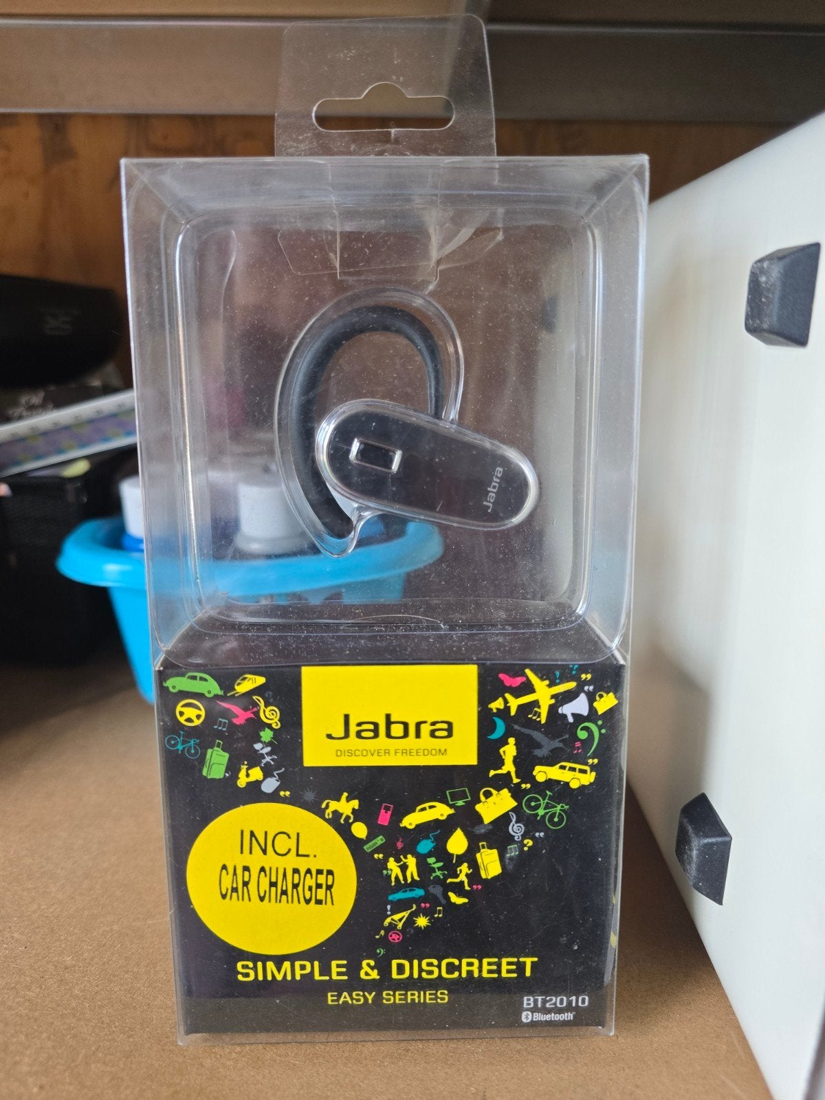 Jabra BT2010 Bluetooth Headset met autolader, Ophalen of Verzenden