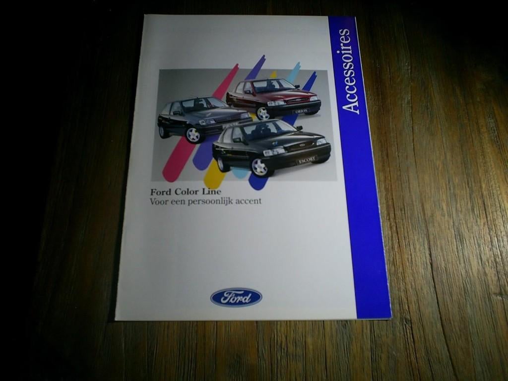 Ford Color Line / Accessoires 1 / 1993 8 pag., Verzenden, Zo goed als nieuw, Ford