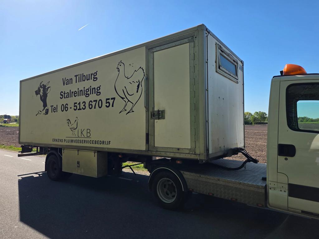 Bunk BU 7000 Be trailer oplegger veldhuizen dichte trailer, Auto diversen, Aanhangers en Bagagewagens, Gebruikt